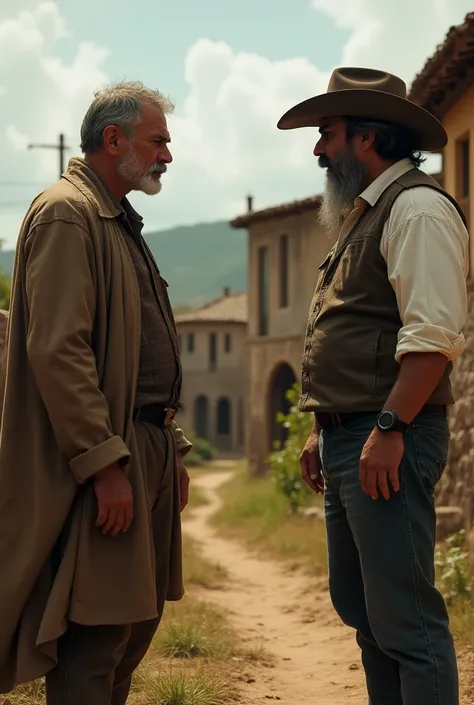 Foreman: "YEAH, Mister.  She came from Mérida and now teaches the ren of the peasants .  But dont worry ,  you barely have materials ."

 Don Alfonso : " I dont want them to be filling their heads with nonsense .  These people are here to work ,  not to dr...