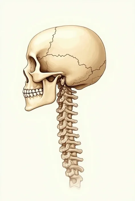 I created a mind map talking about the immovable joint of the skull. What is it, the topics ,  images briefly explaining. With 