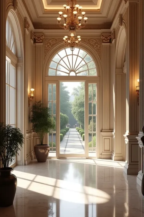 Luxury home corridor