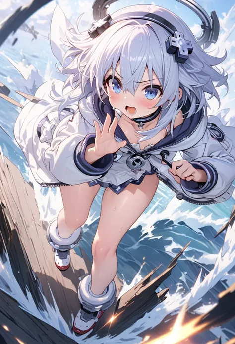 8k,masterpiece,best quality,ultra detailed,break, neptune (azur lane) , full body ,
