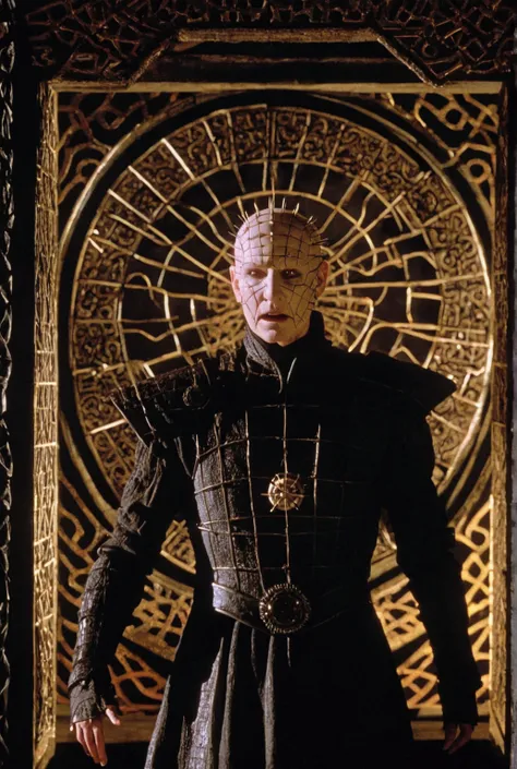 Hellraiser - The main demon entering our world through a portal that opens the puzzle .