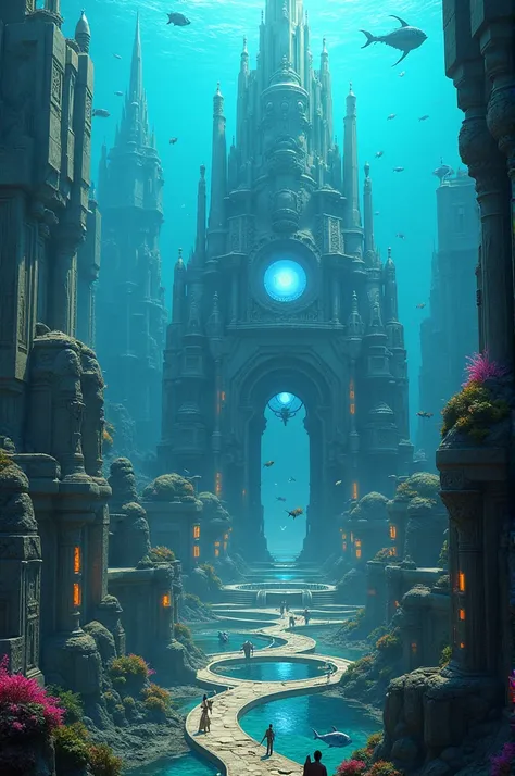 a long time ago, a magnificent city called Atlantis existed in the middle of the ocean,