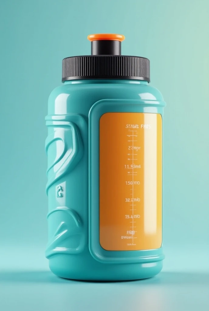  a bottle for athletes with an integrated supplement dispenser, in addition to a temperature gauge 