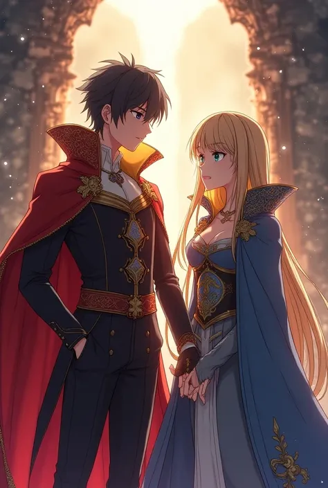 Anime, Fire Emblem Prince and Princess both wearing a Massive Popped Collar