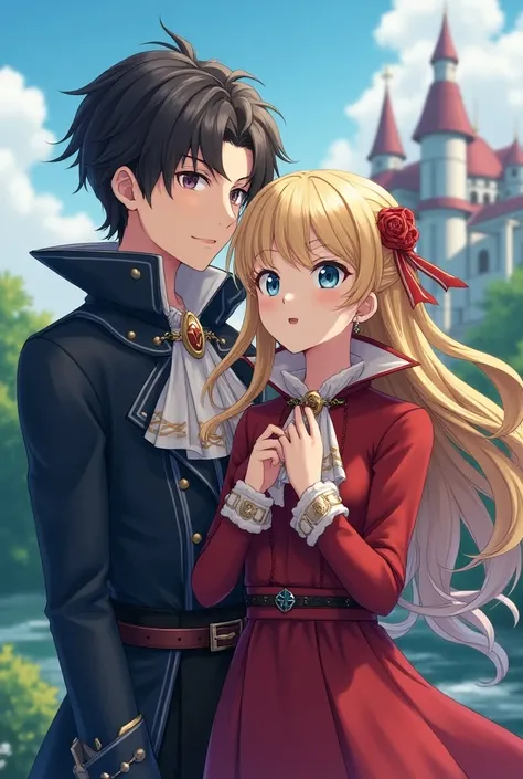 Anime, Fire Emblem Prince and Princess both wearing a Massive Popped Collar Polo