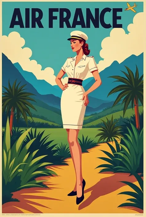 1940s poster for airfrance Africa 