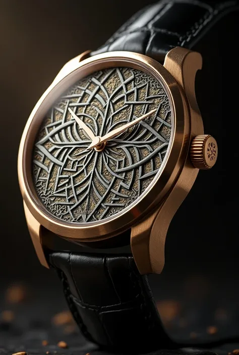 Create me a muslim watch with mosque tile patterns luxury watch