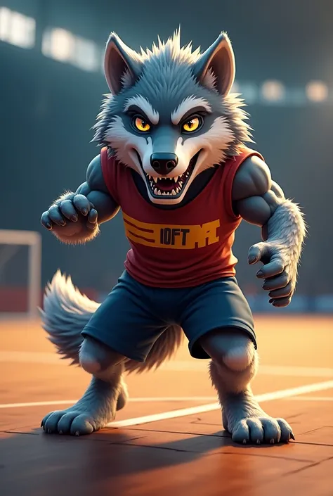 Wolf futsal mascot