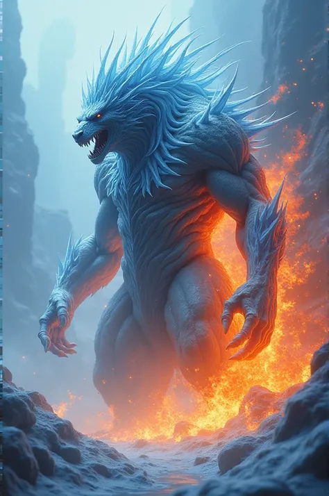 Ice and flame beast
