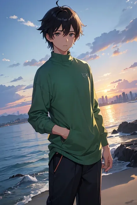 (Makoto Shinkai:1.2),(Makoto Shinkaiスタイル:1.1),(Best Quality, Hi-Res,4K,8K resolution,8k, Hi-Res,Ultra HD,Super detailed),( fine details:1.2),(Anime-like:1.4),Anime protagonist,Anime Boys,Anime Art,Fresh,(( bright and fresh boys:1.4)),( cool:1.4,cute:1.1),(...