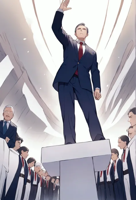 Animation of a president being elected 