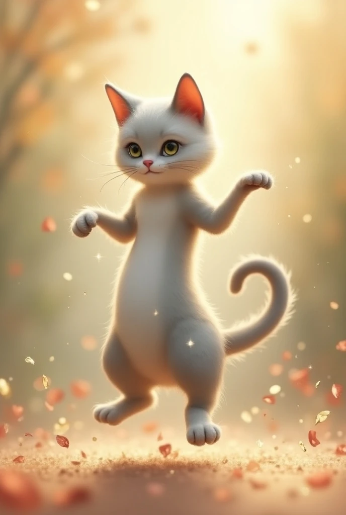 A dancing cat