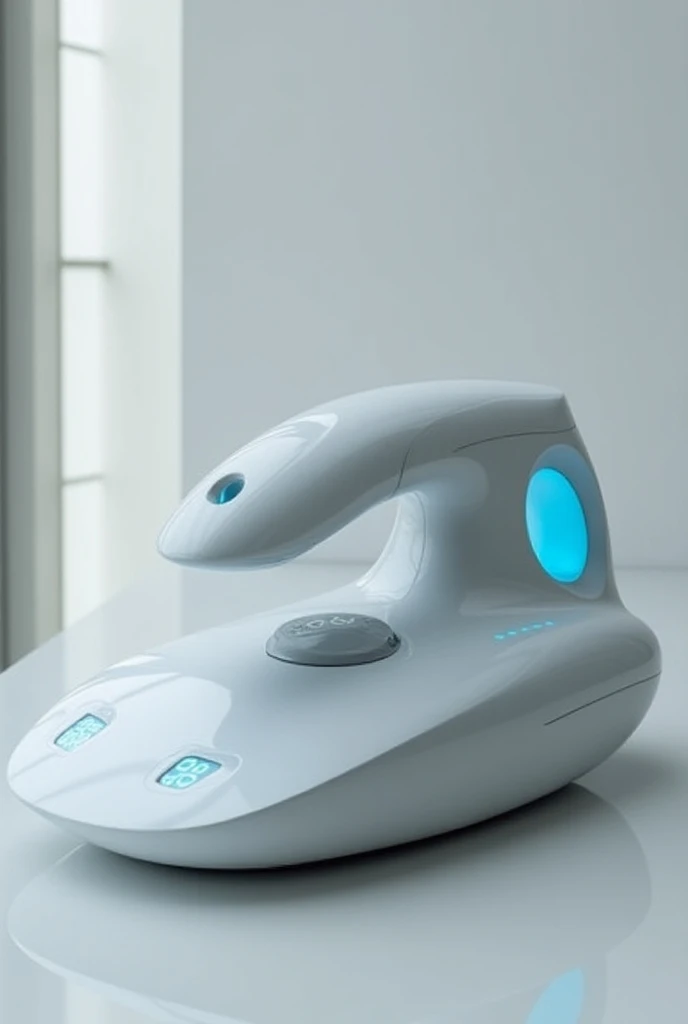 household household clothes iron ,  with wireless battery technology  (** with the design and shape of digital plasma buttons with blue numbers on and off**)