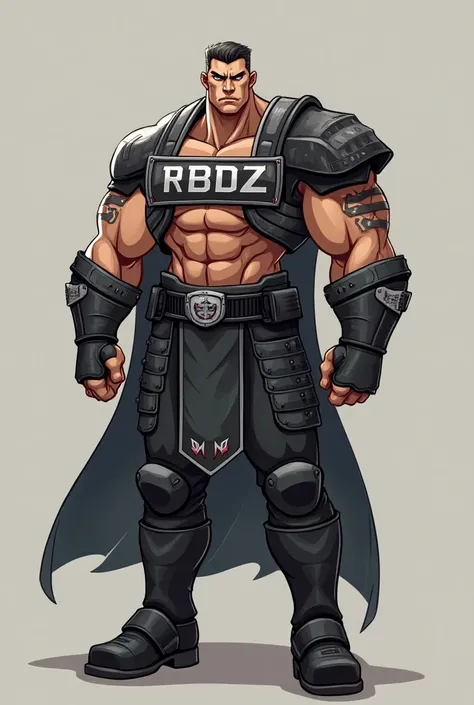 a profile picture of a animated strong commander 
that has the name of the alliance of RBDz in the commander body and the name of Marco