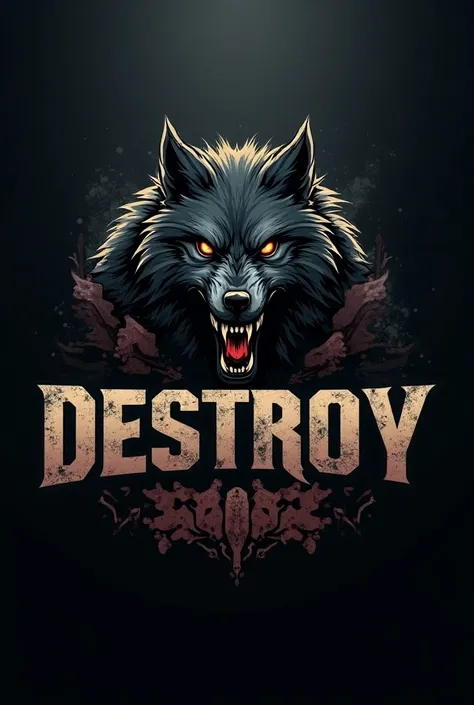 Create a logo written Locality Destroy with a wolf with a focused and angry face in the Call of Duty theme as being
A soldier