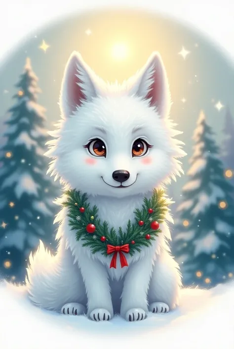  Make a wolf with a Christmas motif with the title of (Mizuki Store )
 Formatted for Instagram logo  