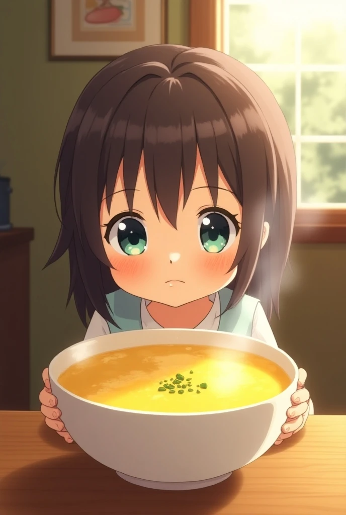 anime、corn potage soup