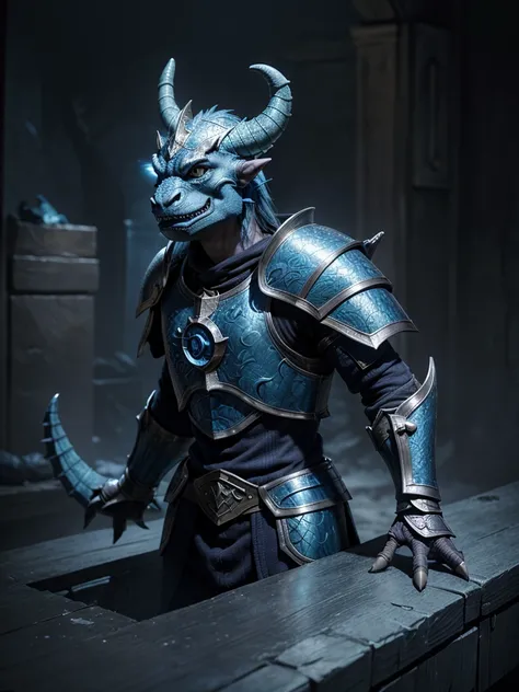 ((blue dragonborn)), ((paladin of vengance)), (D&D), ((half-dragon))