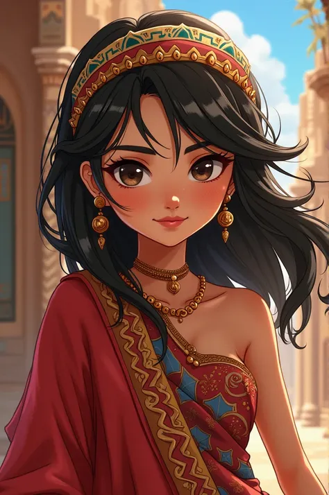 An Arab but with anime style