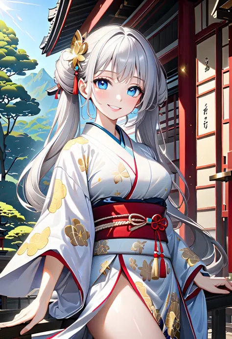 ((Top quality)), ((masterpiece)), (details),
High resolution, super detailed, very real, photorealistic,
Beautiful fine face, detailed face.
Pale skin, realistic shining skin.
Detailed fabric texture, detailed hair texture.
(Eyes with attention to beautifu...