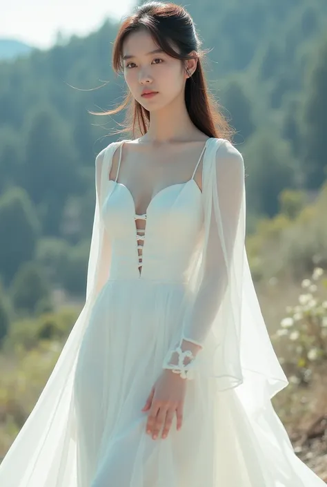  ผู้หญิงIn a white dressโพสท่าสำหรับรูปภาพ, Statue by Xia Yong  , Tumblr, What is it??,  beautiful Chinese model , beautiful south korean woman, Korean girl, gorgeous young korean woman, korean female fashion model, In a white dress, korean woman, Japanese...