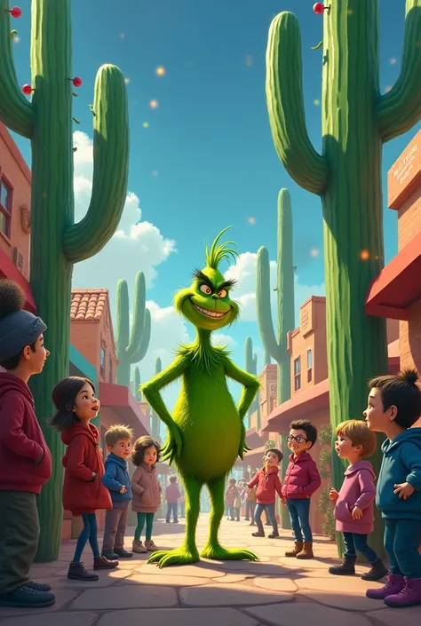 Those who are happy with the Grinch in a town with cardones