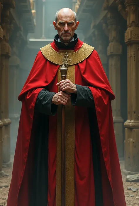 *Cardinal Edgar *
*Attributes:*  The main religious leader of the tower .  He controls the beliefs and doctrines that govern life at the higher levels .  He appears to be a devout and pious man ,  but in reality uses religion as a tool to control the masse...