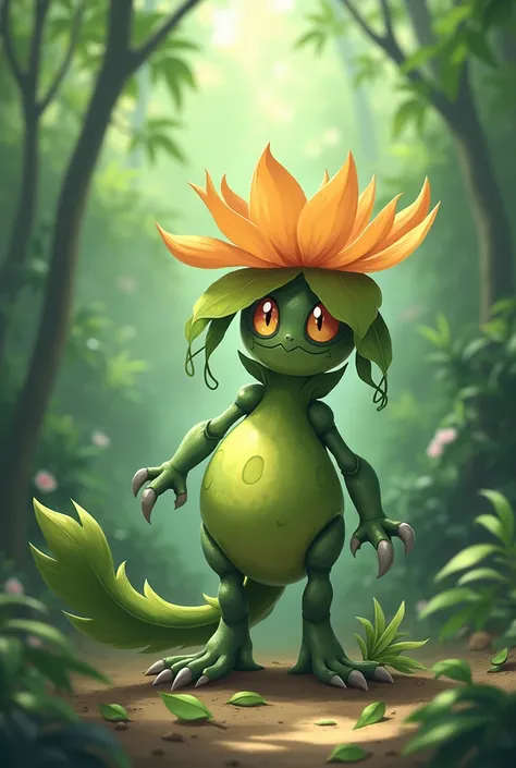 an initial plant-type Pokemon 
based in Colombia with original Pokemon design 
