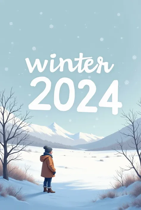 Winter picture with the text: "winter 2024"