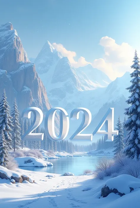 Winter picture with big text: "winter 2024"