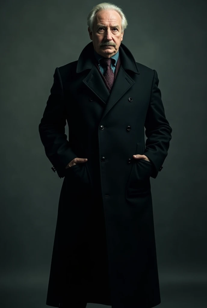  he usually wears dark , Formal Attire,  that matches his mysterious and threatening character.
 He is often seen in a long , dark coat or suit
His clothes are often kept simple ,  without many eye-catching details ,  which reinforces his inconspicuous cha...