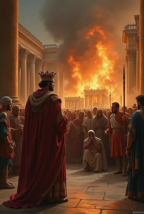 King nero burning chrstians 