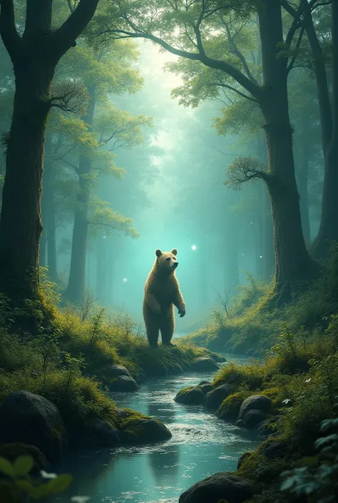 Remove only the bear from the picture that is there