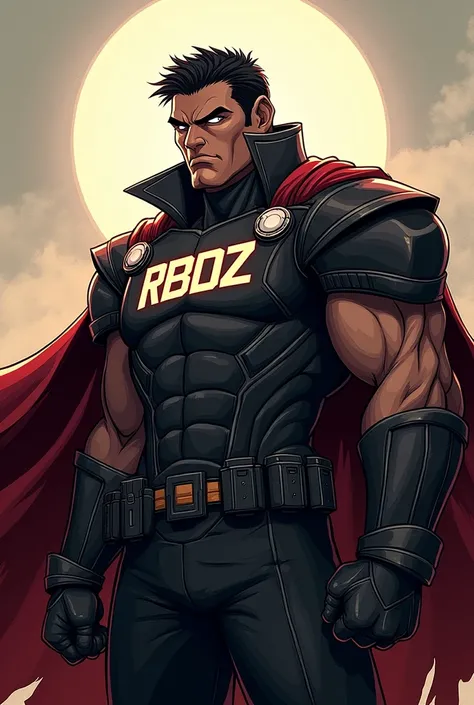 a profile picture of a animated scary strong commander 
that has the name of the alliance of RBDz in the commander body and the name of Marco also