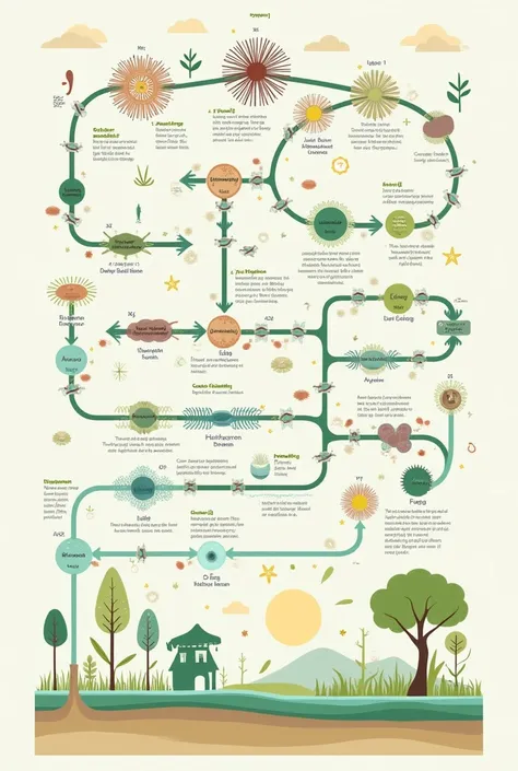 Create me a flowchart for microbial growth