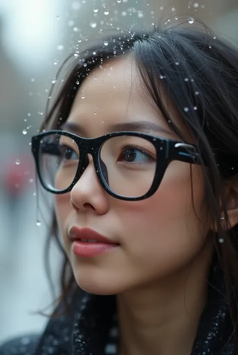 Create eyeglasses that have an umbrella to be used on a rainy day