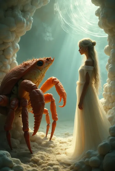 Crab talking to Our Lady