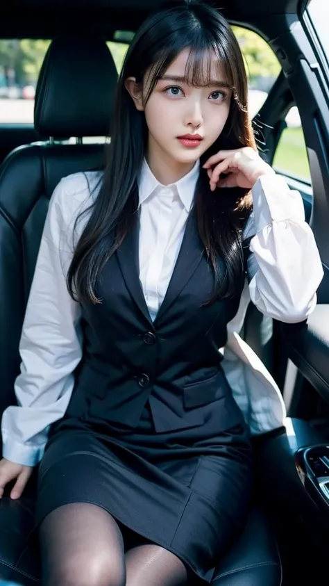 masterpiece, Best Quality,Beautiful woman in a business suit
Im wearing pantyhose 、  Ultra High Definition,  textured skin,  anatomically correct,  high detail , night、sitting in a car seat、4K、8k
Beautiful woman in an ultra high definition ,  High Definiti...