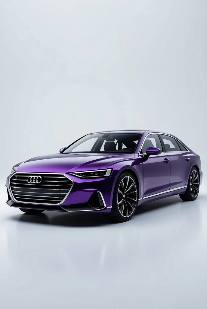 audi a8l purple long full body view 