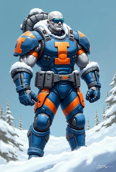 Mr freeze wearing fighting illini gear