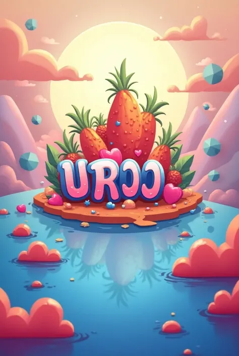 A logo for a social media page that is fun and that says uqroo in the middle