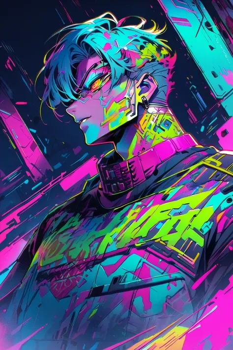 Cyberpunk mens t-shirt print