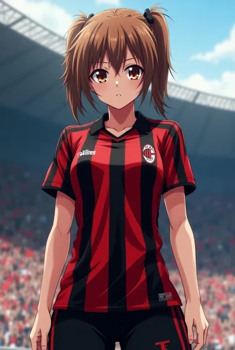 Asuka with AC Milan jersey