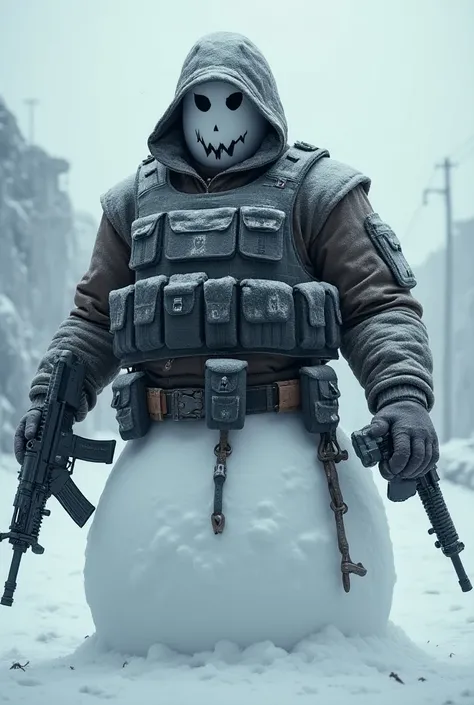  Snowman with bulletproof vest, armed with Sinaloa cartel 