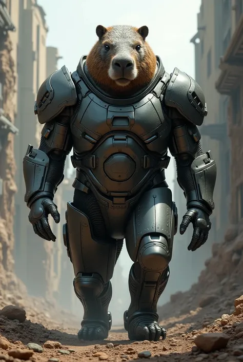 An armored capybara 