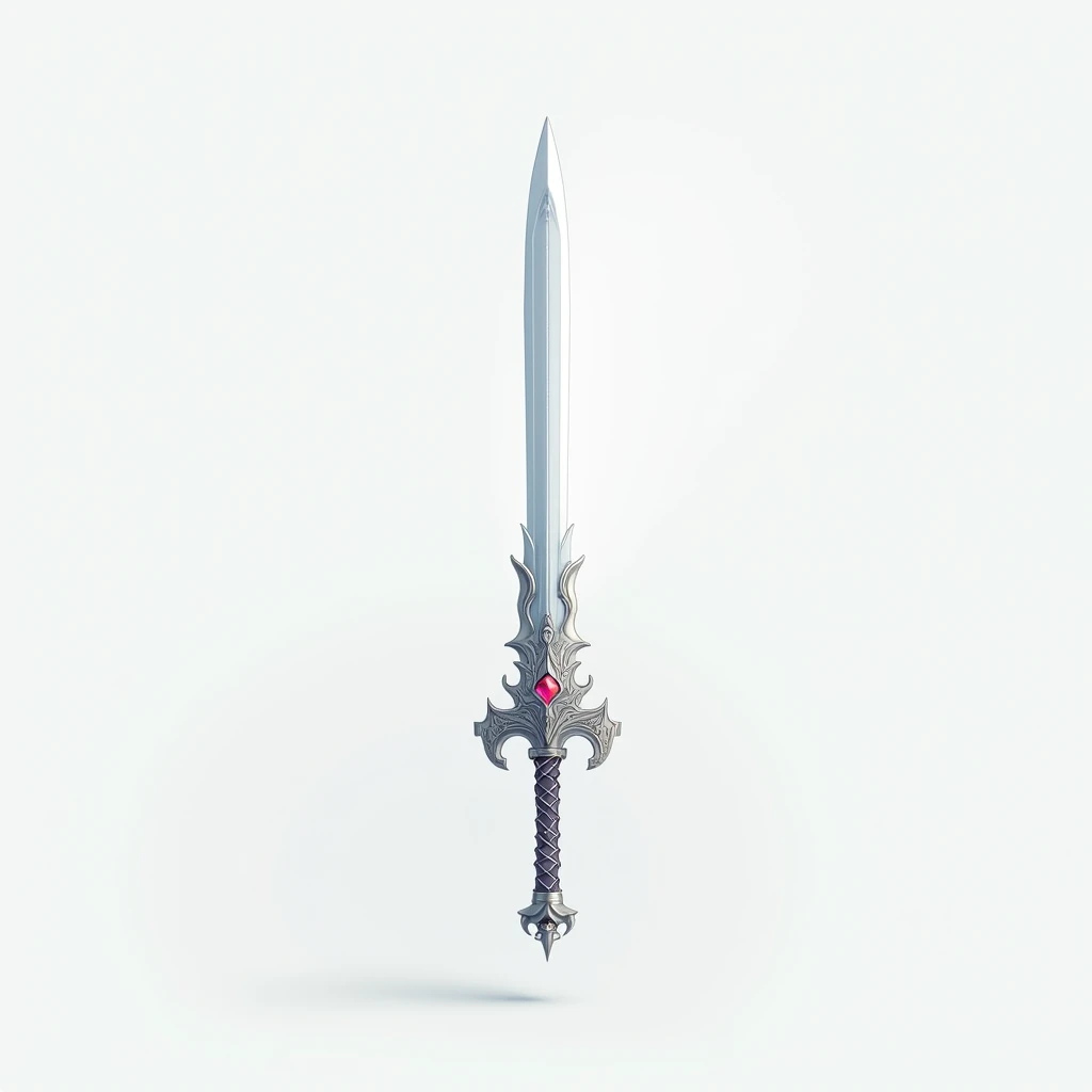 A Stylized sword, sword, fantasy sword, white background