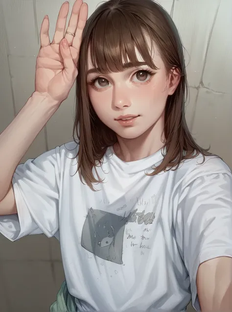  1 girl,   Cute T-shirts