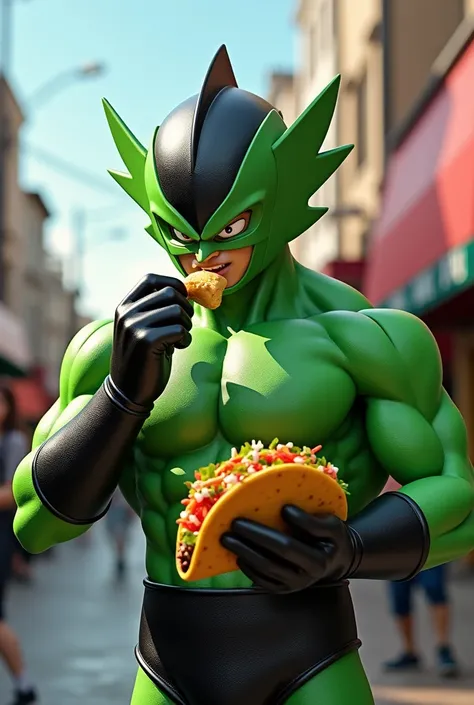 THE GREAT SAIYAMAN WITH A  EATING