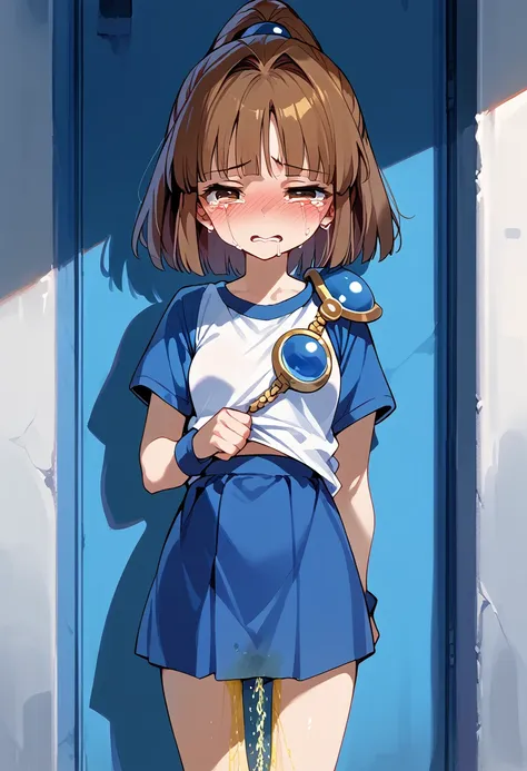 masterpiece, hi-res,best quality,8k
(arle nadja,petite,small breasts)( standing,peeing)crying, is embarrassing