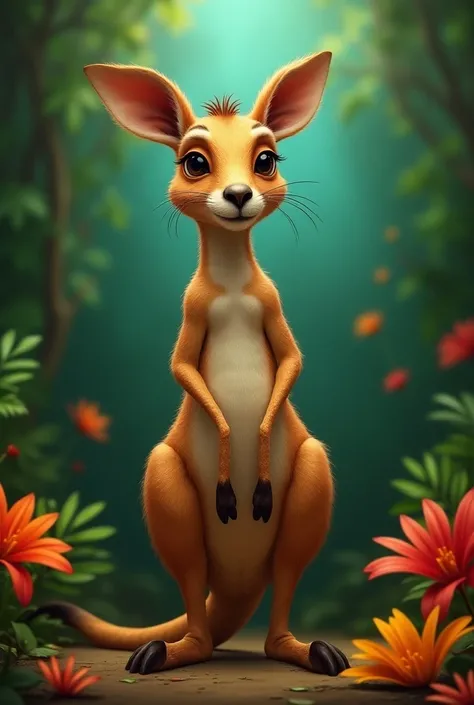 Generame what José José the singer would look like if he were a kangaroo